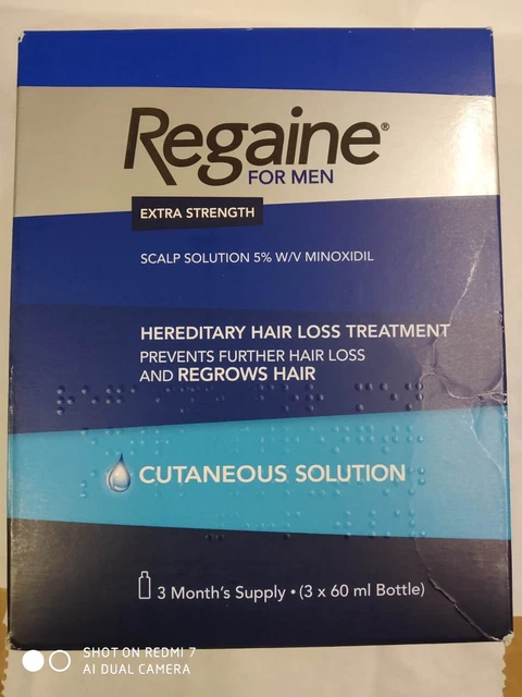 Regaine Para Hombre Solución De Fuerza Extra 3 Meses Suministro Vencimiento Febrero 2024 Nuevo