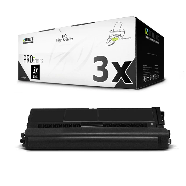 3 toner per Brother MFC 9460 9465 9560 9970 come TN-325BK TN325BK NERO