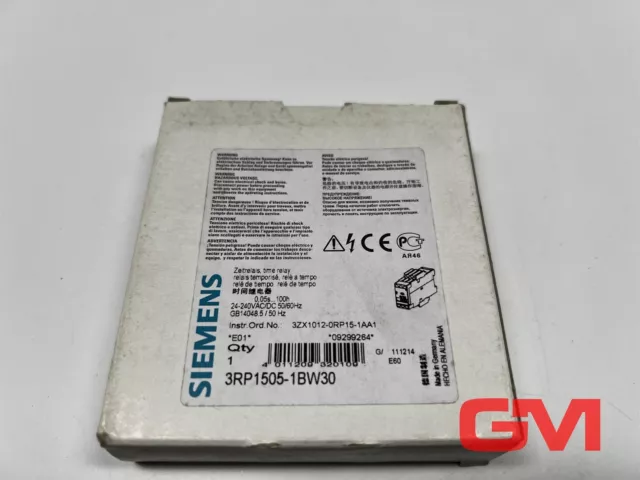 Siemens Zeitrelais 3RP1505-1BW30 timing relay Sirius multifunction 0,05 s-100 h 2