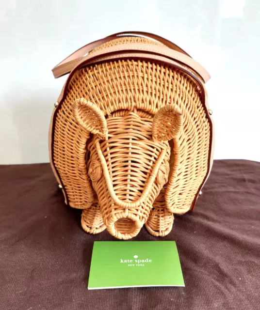 Kate Spade Wicker Armadillo Handbag Novelty