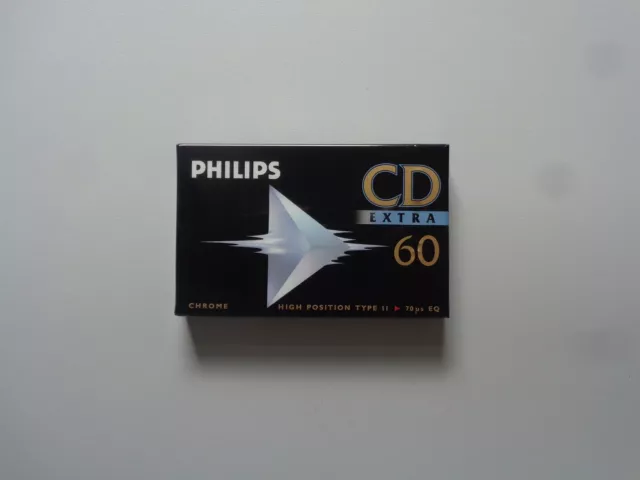 Cassette Audio Vierge PHILIPS CD Extra 60 Type II - K7 Chrome Neuf .