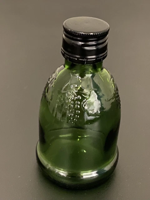 Miniature Vintage Green Wine Bottle