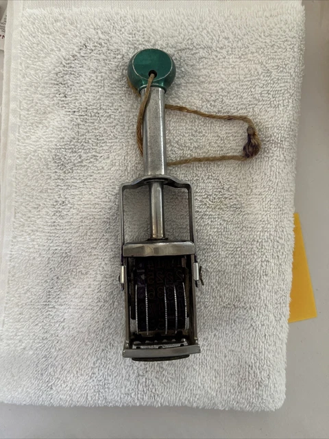 Vintage Garvey S-185 Wheel Numbering Machine Multiple Movement Stamp Price Gun