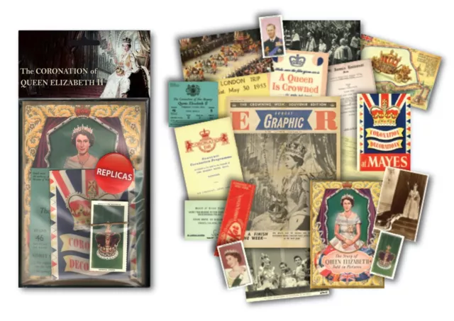 Queen Elizabeth II Coronation Memorabilia Gift Pack 2