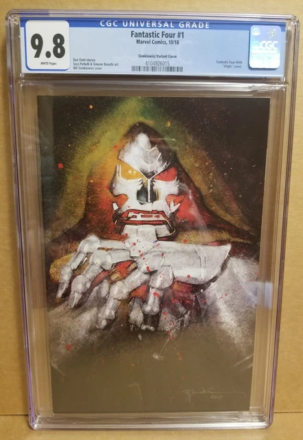 Fantastic Four #1 Cgc 9.8 Bill Sienkiewicz Doctor Doom Virgin Variant 2018