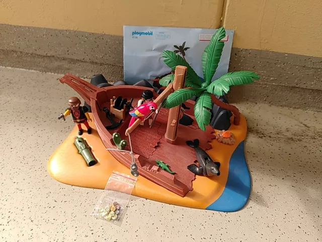 Playmobil 4136 Schiffswrack ( Piraten Insel mit gestrandetem Schiff )