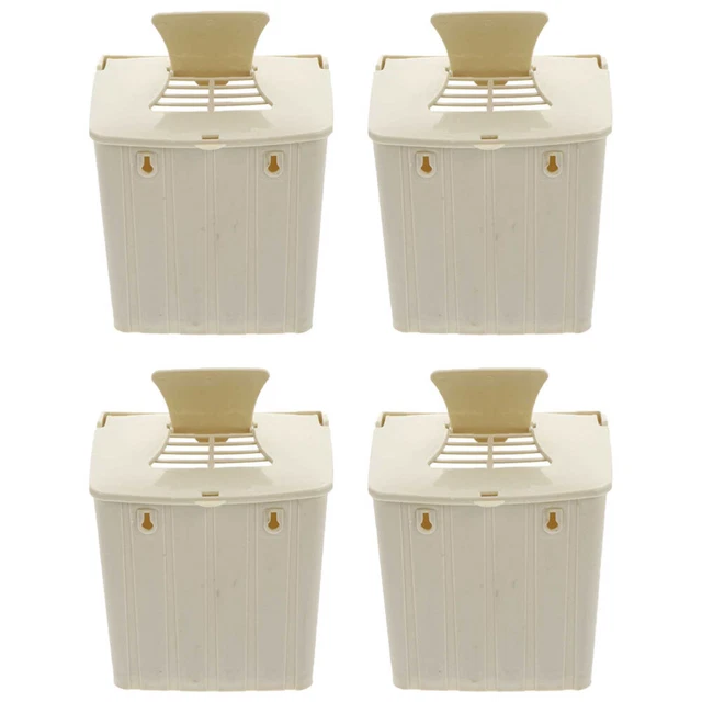 4 piezas Caja de nido de periquito Práctica Caja de anidación Caja de cría de aves Jaula para pájaros