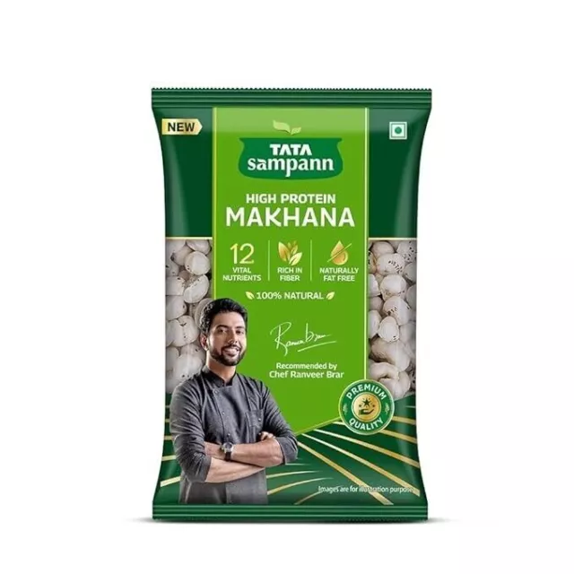 Tata Sampann High Protein Makhana, Fox Nuts with 12 Vital Nutrients, | 200g