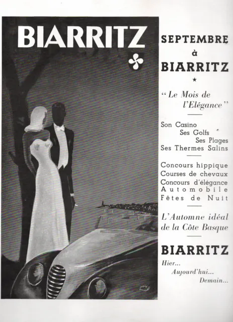 Ad Travel Tourisme Biarritz Pyrenees Landes Basque Coast Advertising