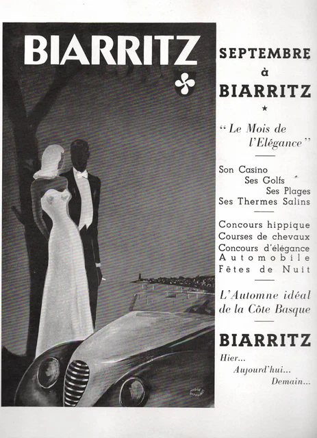 Ad Travel Tourisme Biarritz Pyrenees Landes Basque Coast Advertising