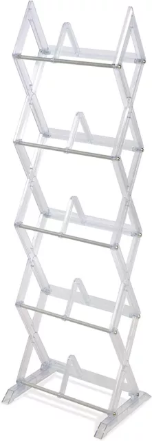 Atlantic 5-Tier Portable Media Storage Rack – 130 CD or 90 DVD or 105 Blu-Ray