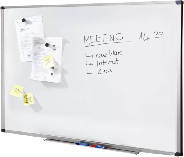 Whiteboard Schreibtafel Magnettafel Wandtafel Größe 200x100cm | Zubehör