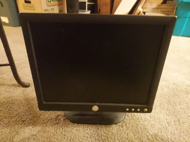 Dell E153FPf 15" 15 Inch Black LCD Monitor VGA 1024x768 Tested Works w/ Cables