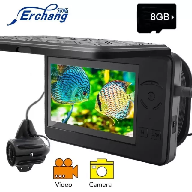 Enregistrement vidéo pour la pêche 4,3" caméra sous-marine 15m LED HD pour...