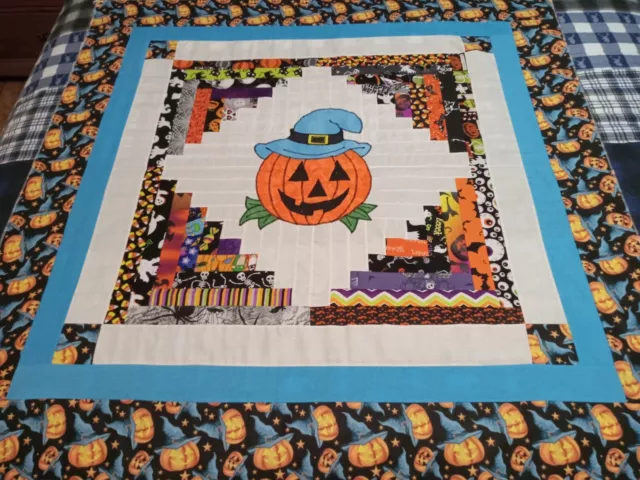 Halloween Jack Sombrero Aplique Bebé Edredón de Pared Top 42.5 X 43