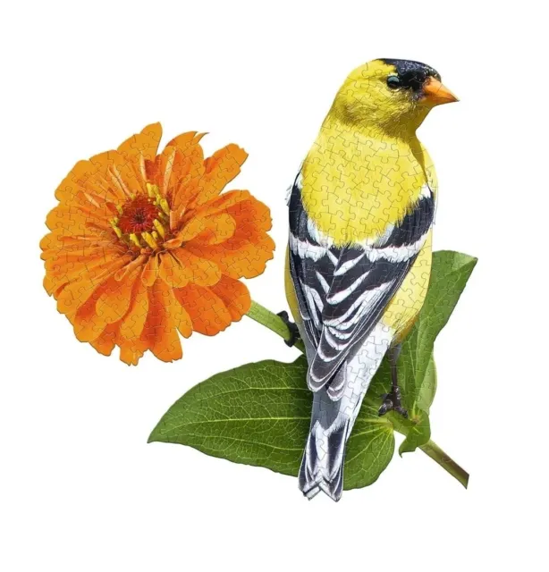 Madd Capp I Am Goldfinch 300 Piece Jigsaw Puzzle Shaped Puzzle Birds Nature