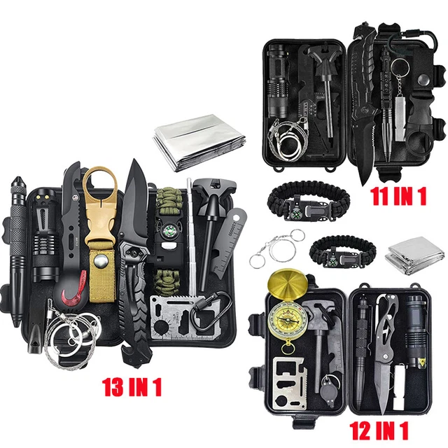 Kit De Survie Camping Chasse Sac à Dos Tactique Équipement D'urgence Aventure FR