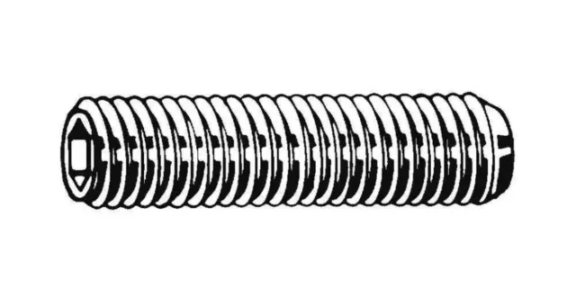 (10CT) Socket Set Screw Hex Drive 8-32 X .750