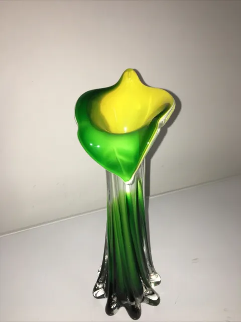 Murano Style ‘Calla Lily’ Glass Vase