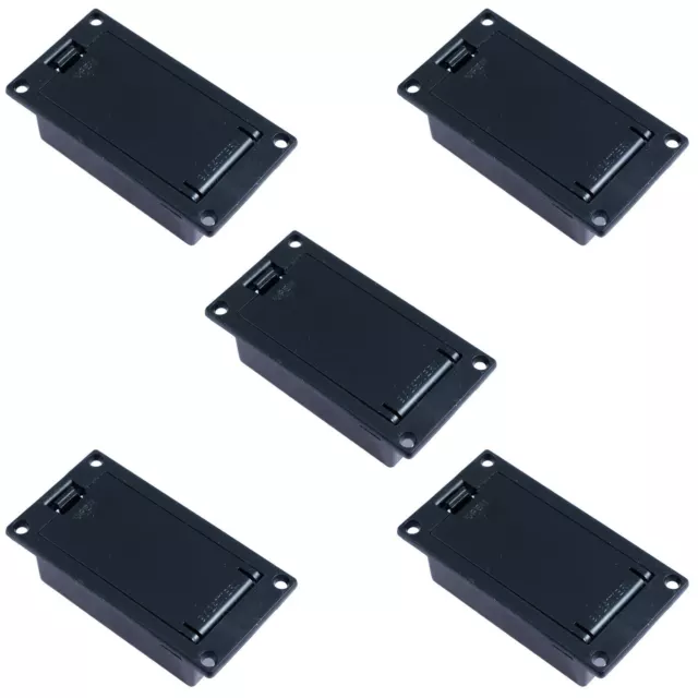 5x PP3 9V Panel Mount Battery Holder Box Case