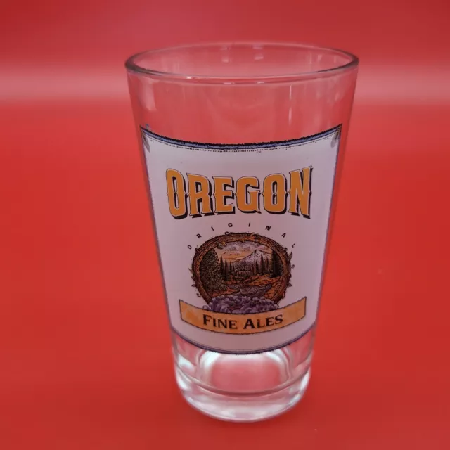 Oregon Brewing Company Pint Glass Original Fine Ales Craft Brewers Mancave Pub