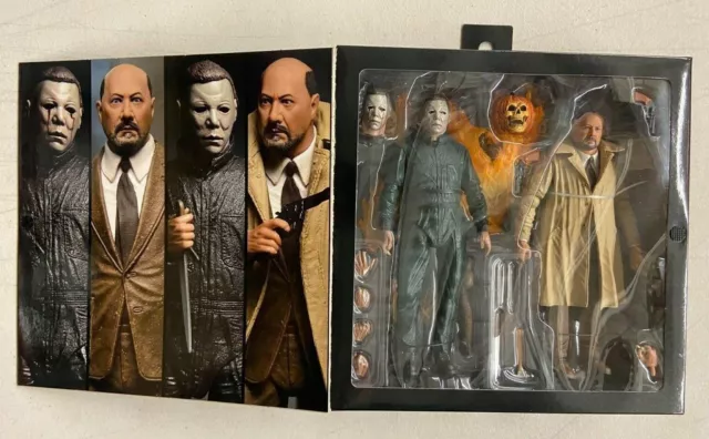 Neca Halloween 2 Ultimate Michael Myers & Dr Loomis Action Figure 2 Pack NIB