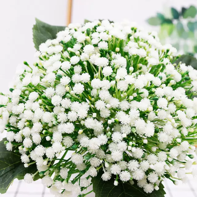 Fiori Artificiali Gypsophila Bouquet Baby'S Breath Flowers, 6 Pezzi, per Il Resp