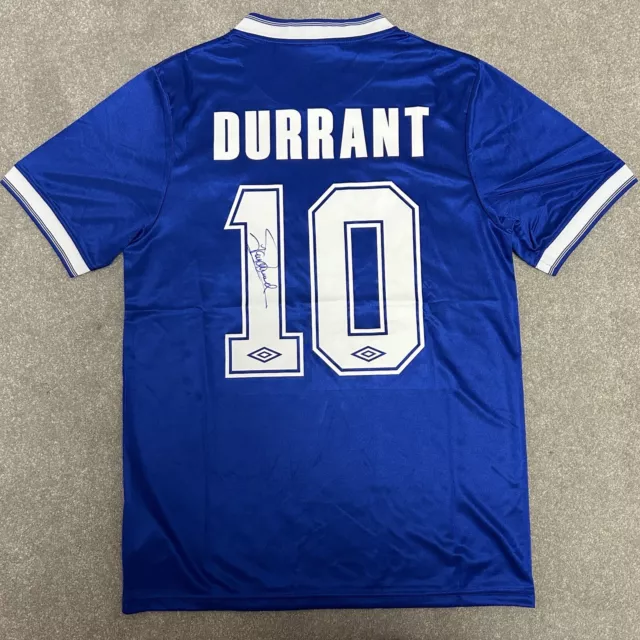 Ian Durrant Signed Rangers 84/87 Football Home Shirt with COA and Photo Proof