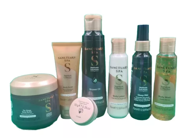 Sanctuary Spa Multipack With Lotion, Butter, Scrub, Shower Oil, Sleep Mist, Balm