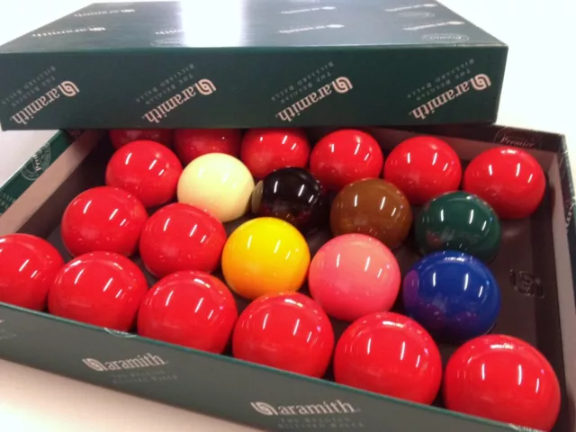 REAL ARAMITH SNOOKER BALLS 2 & 1/16" inch Quality Premier (FULL 22 Ball Set)