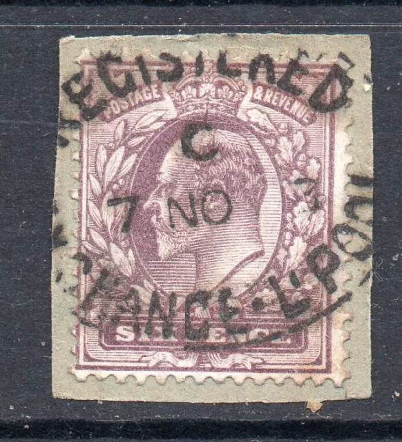 SG245A 6d Pale Dull Purple chslk S/Used Example 7 NO 7 CAT £22++