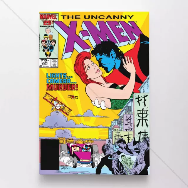 Uncanny X-Men Poster Canvas Vol 1 #204 Xmen Marvel Comic Book Art Print