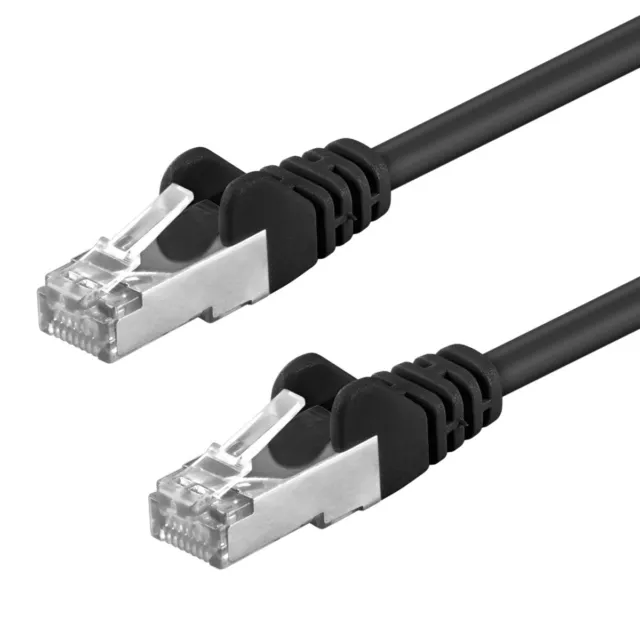 10 Stück CAT5 Kabel F/UTP PatchkabelNetzwerk Ethernet  LAN 10x schwarz 0,25m-20m 2