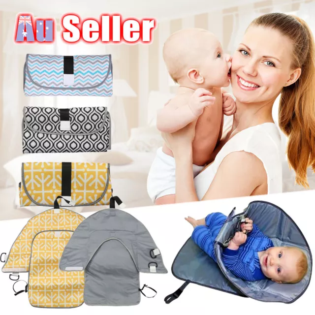 Waterproof Portable Baby Diaper Nappies Bag Home Travel Changing Mat Nappy Pad