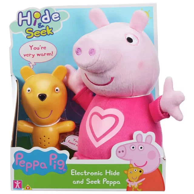PEPPA PIG ELECTRONIC Hide And Seek Peppa Interactive Game Plush New