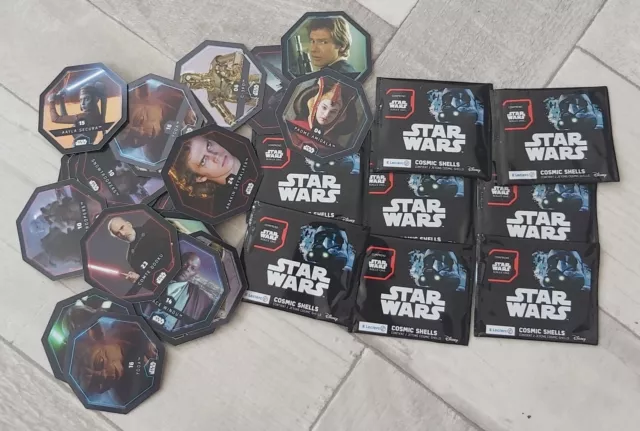 35 cartes Star Wars + 8 paquets neuf ,série E.Leclerc
