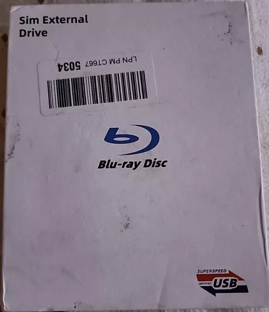 Dainty blu-ray disc sim External Drive, portable 8d drive External CD DVD Drive