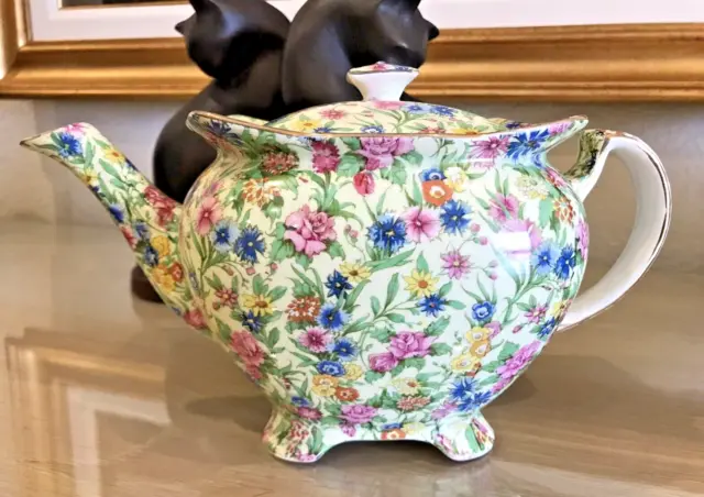 Vintage Royal Winton Grimwades KEW Floral Chintz, Later ATHENA Shape Teapot