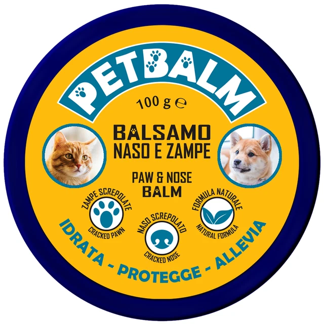 Crema balsamo per cani e gatti | 100 g con Burro di Karitè, Olio di Cocco, Calen