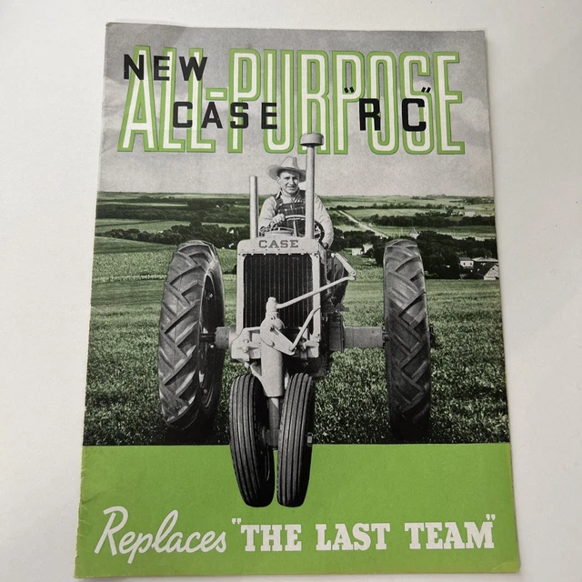 J I CASE TRACTOR RC series Dealer Brochure CATALOG super nice original