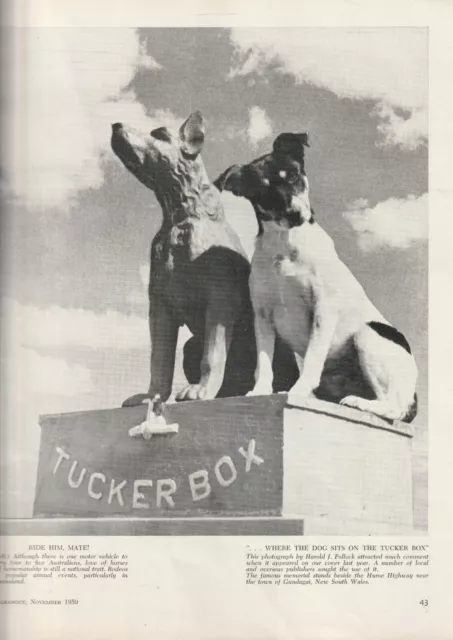 OLD AUSTRALIAN scenes , DOG ON THE TUCKERBOX with THE DOG ON THE TUCKERBOX