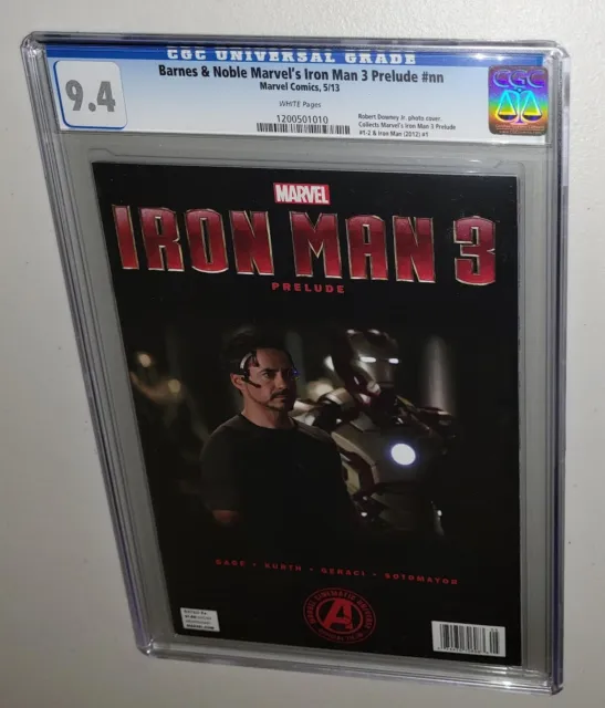 CGC Iron Man 3 Prelude Barnes & Noble Newsstand Robert Downey Jr Photo Var 9.4