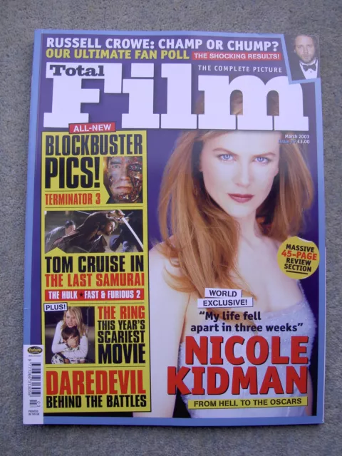 Total Film (March 2003) Nicole Kidman, Gabriel Byrne, Nic Cage,Steven Soderbergh