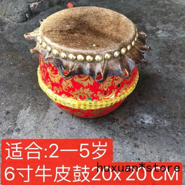 Kids Small Lions Dance Drum Martial Arts Lion Drums Kungfu Traditional Chinese 2