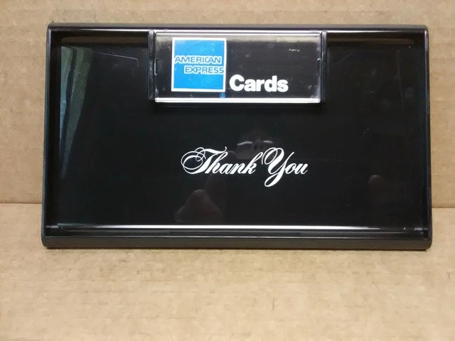 Vintage American Express Credit Card Tray Plastic Tip/Check Presenters