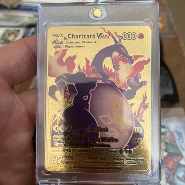POKEMON CHARIZARD VMAX HP330 Gold Foil Fan Art Card SV107/SV122 $10.00 - PicClick CA POKEMON CHARIZARD VMAX HP330 Gold Foil Fan Art Card SV107/SV122 $10.00 - PicClick CA