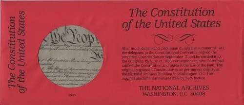 Constitution United States, Constitution USA, National Archives, reproduction
