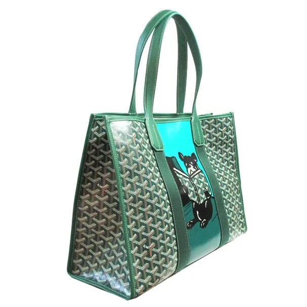 Goyard Green And White Goyardine Canvas And Chevroches Calfskin Saïgon  Souple Mini Bag, 2016 Available For Immediate Sale At Sotheby's
