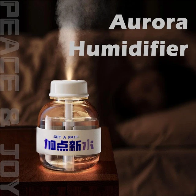 Portable Aurora Lamp Humidifier Car Air Purifier Aroma Diffuser UE8 Cool M9K4