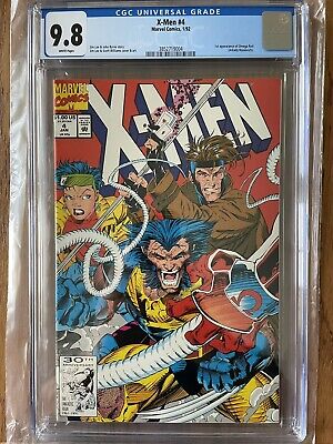X-MEN #4  CGC 9.8  1st Appearance Omega Red. Marvel 1992 White Pages